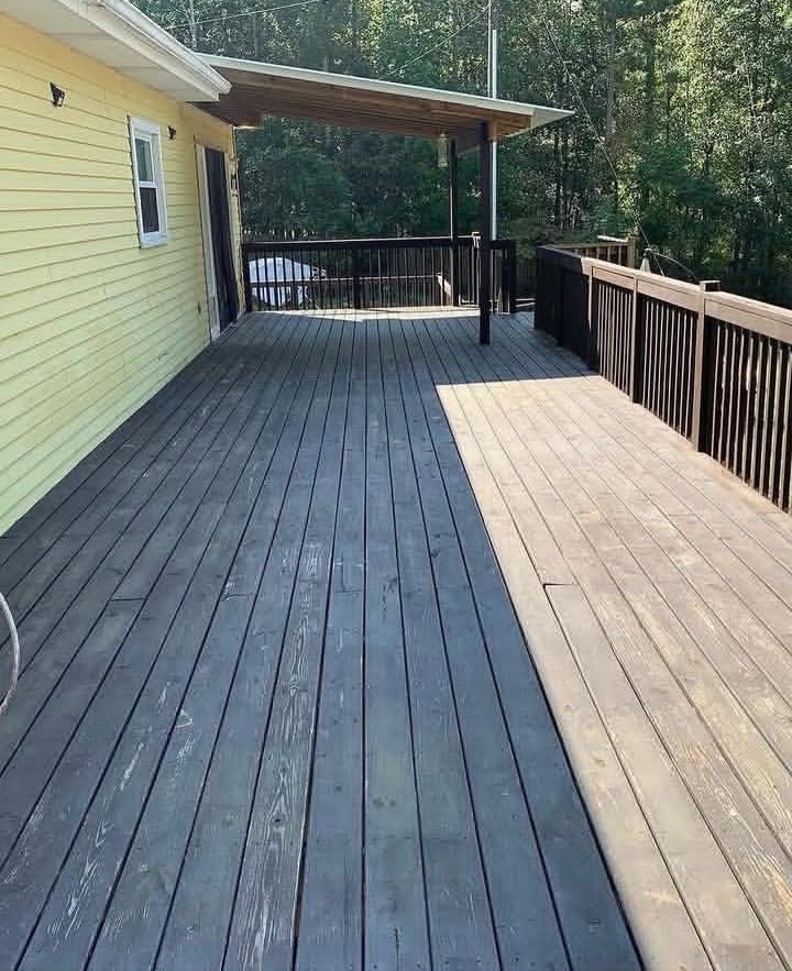 Before — Dark grey deck